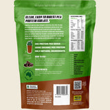 Protein Supplies Australia Pure Pea Protein Isolate Chocolate 500g – back packaging