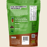 Protein Supplies Australia Pure Pea Protein Isolate Chocolate 1kg – back packaging