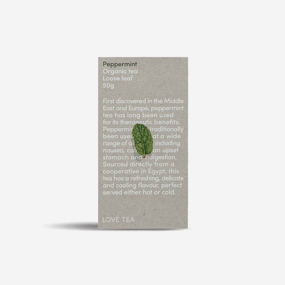Love Tea Organic Peppermint Tea Loose Leaf 50g
