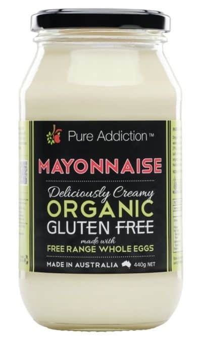Ozganics Pure Addiction Organic Mayonnaise Gluten Free 440g Front