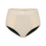 Pelvi Leakproof Underwear Full Brief Beige L Single Front