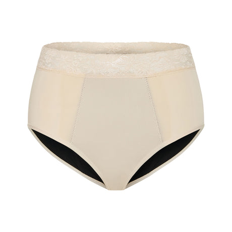 Pelvi Leakproof Underwear Full Brief Beige L Single Front