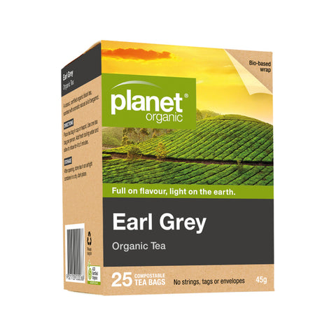 Planet Organic Earl Grey Tea 25 bags/45g