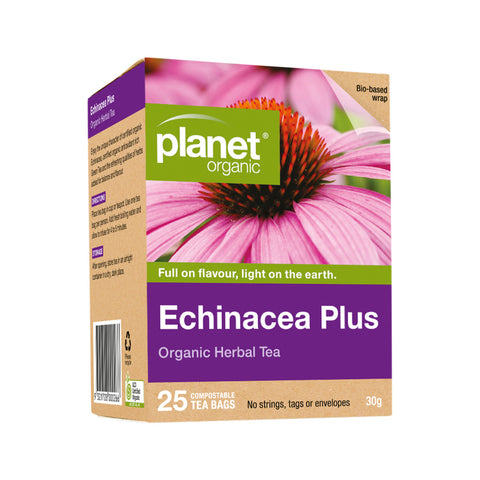 Planet Organic Organic Herbal Tea Echinacea Plus x 25 Tea Bags