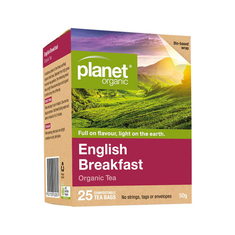 Planet Organic English Breakfast Tea 25 bags 50g