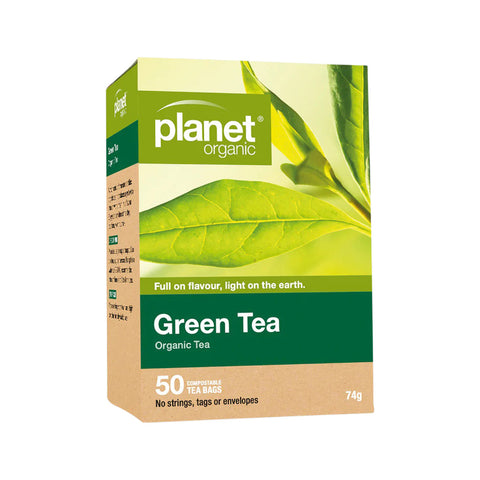 Planet Organic Green Tea 50 Tea bags/74g