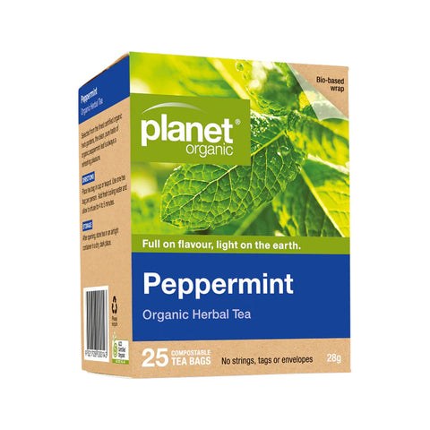 Planet Organic Organic Herbal Tea Peppermint x 25 Tea Bags