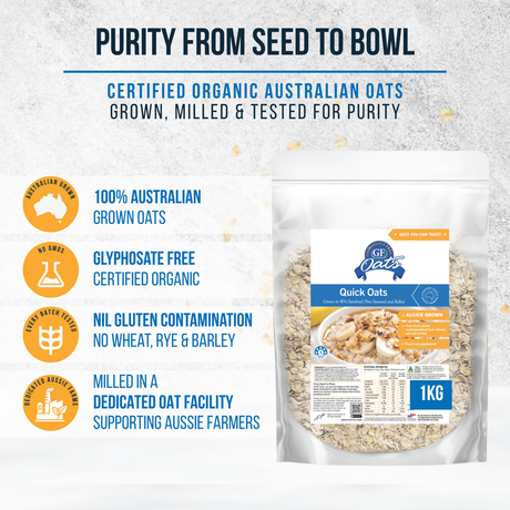 Gloriously Free Quick Oats 500g additional information