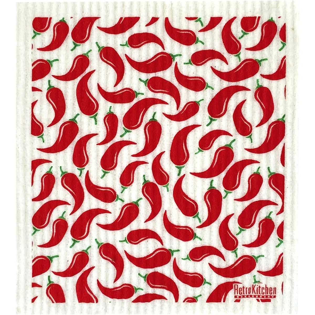 RetroKitchen 100% Compostable Sponge Cloth Chillies