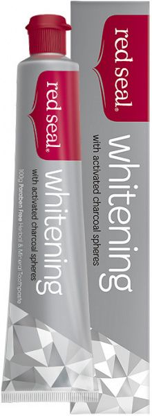 Red Seal Whitening Toothpaste w/Activated Charcoal Spheres 100g