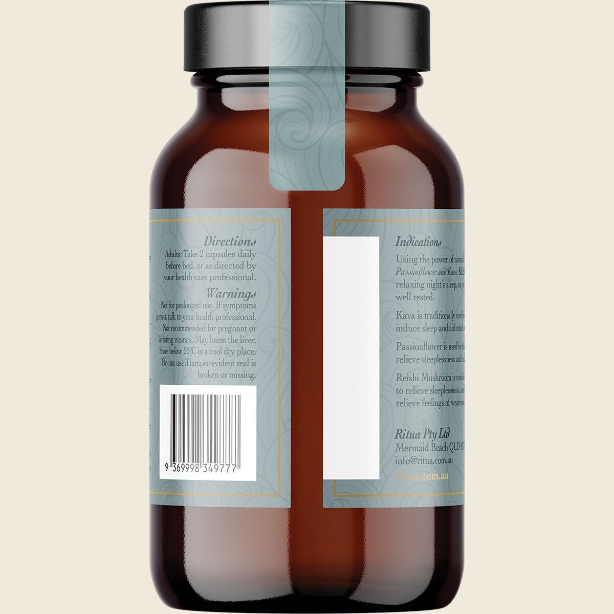 Ritua SLEEP Reishi Mushroom Passionflower Kava 60 Capsules