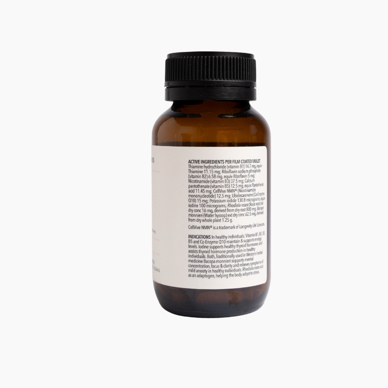 Mister Jones  Rise + Shine 60 Tablets back