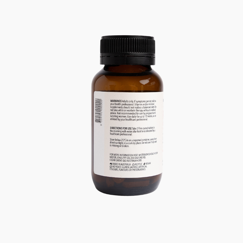 Mister Jones  Rise + Shine 60 Tablets side