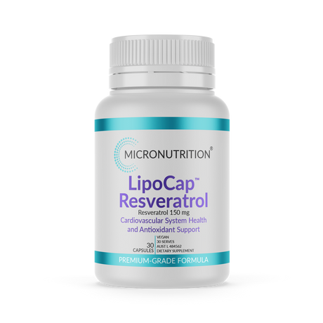 Micronutrition LipoCap Resveratrol 30 Vege Caps Front