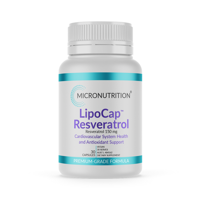 Micronutrition LipoCap Resveratrol 30 Vege Caps Front