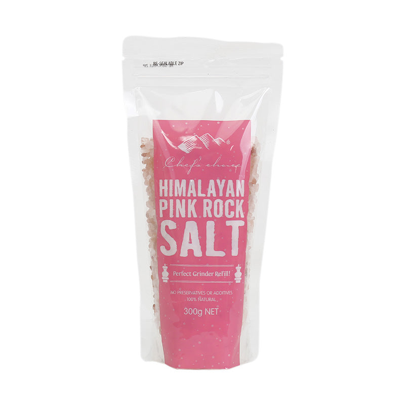 Chef’s Choice All Natural Himalayan Pink Rock Salt 300g (Grinder Refill)
