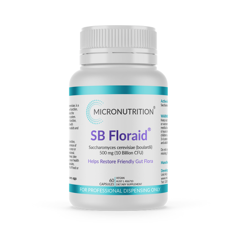 Micronutrition SB Florid (Saccharomyces cerevesiae (Boulardii)) 60 Vege Caps Front