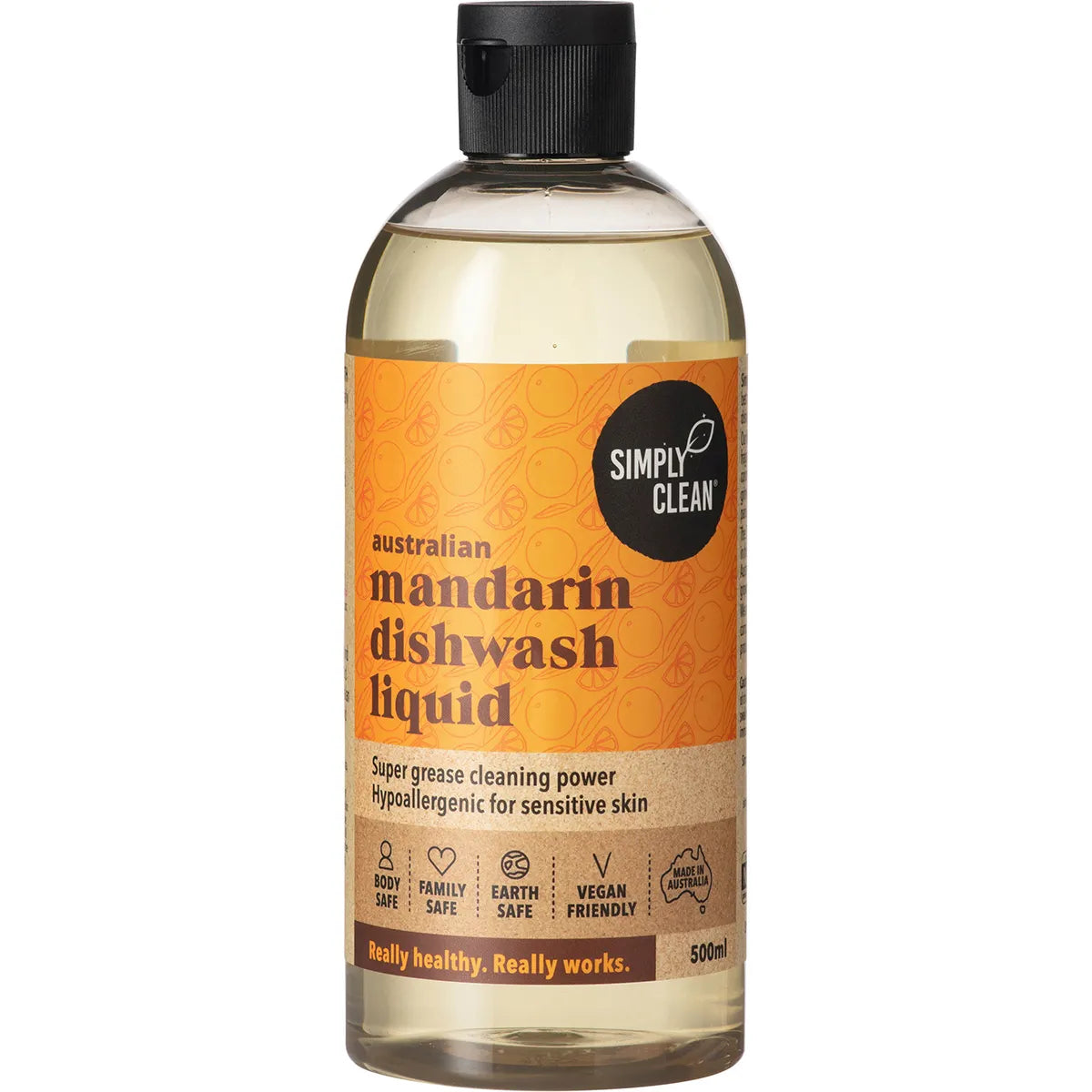 Simply Clean Dishwash Liquid Mandarin