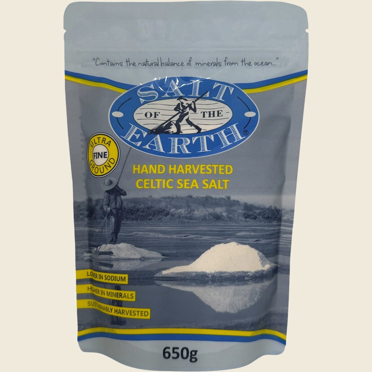 Salt of the Earth Celtic Sea Salt Ultra Fine 650g