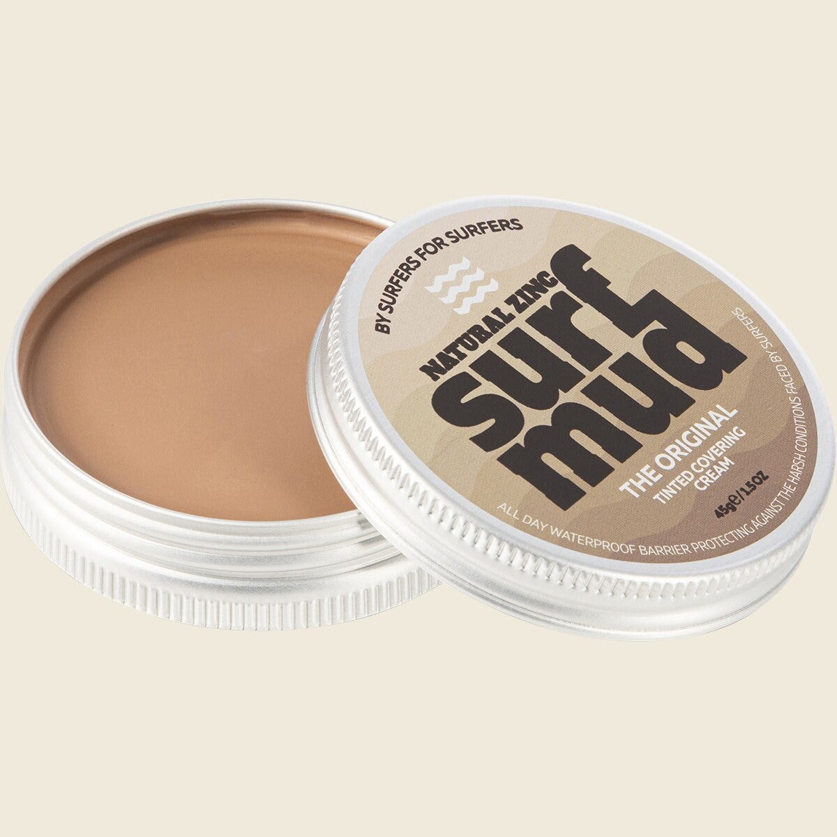 Surfmud Natural Zinc Tinted Covering Cream 45g Display