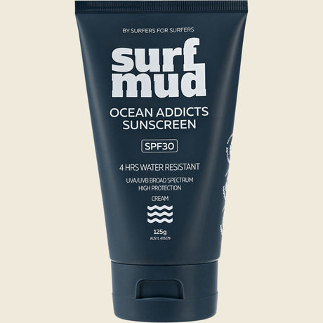Surfmud Oceans Addicts Sunscreen Spf 30 125g Front