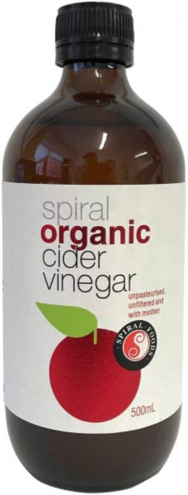 Spiral Organic Apple Cider Vinegar Gluten Free 500ml Front