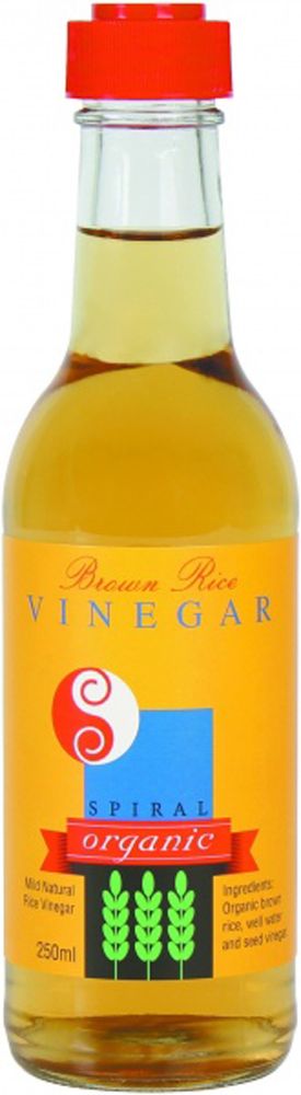 Spiral Organic Brown Rice Vinegar Gluten Free 250ml Front