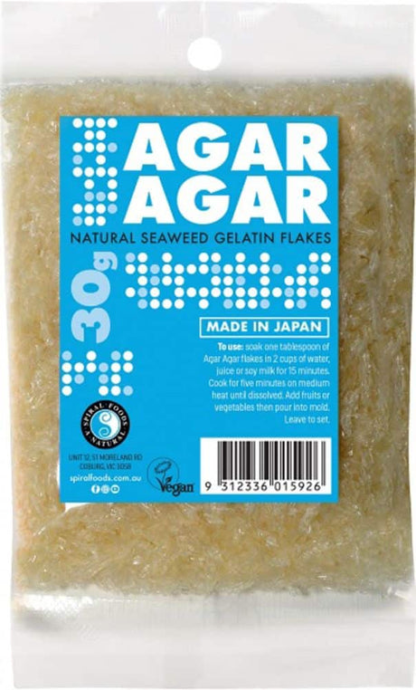 Spiral Organic Kanten (Agar Agar) Flakes 30g Front
