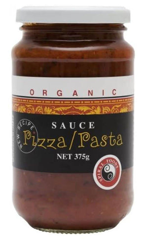 Spiral Organic Pizza/Pasta Sauce Gluten Free 375g Front