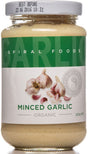 Spiral Organic Minced Garlic Gluten Free 220g Front