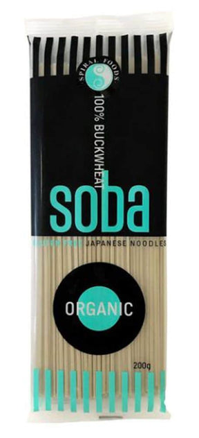 Spiral Organic Soba 100% Buckwheat Noodles 200g Front