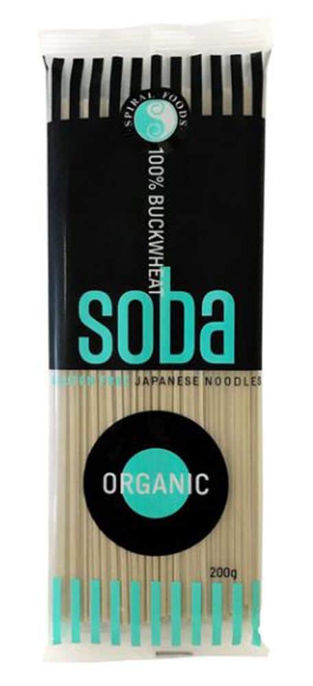 Spiral Organic Soba 100% Buckwheat Noodles 200g Front