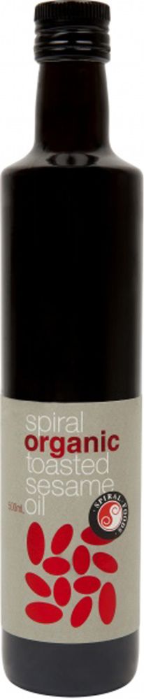 Spiral Organic Toasted Sesame Oil Gluten Free 500ml Front