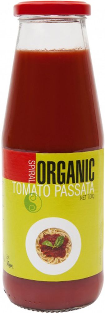 Spiral Organic Tomato Passata Gluten Free 700g Front