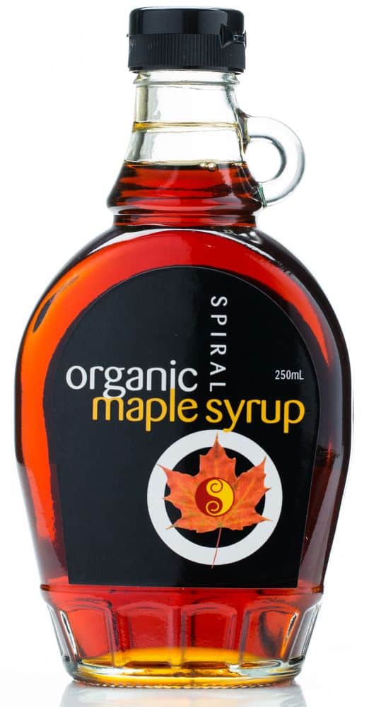 Spiral Organic  Maple Syrup Gluten Free 250ml Front