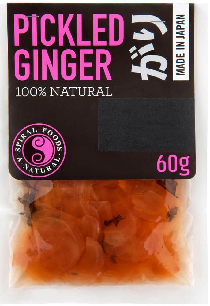 Spiral Pickled Ginger 50g Front