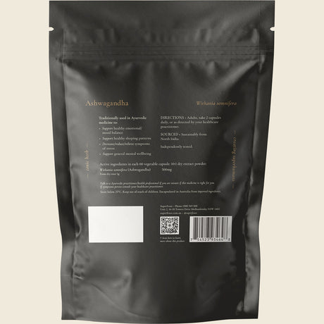 Superfeast Ashwagandha 240 Caps Back