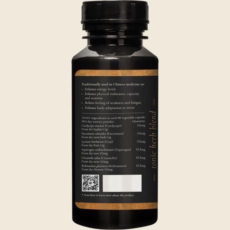 Superfeast Jing Stress & Fatigue Tonic 90 Caps Left Side
