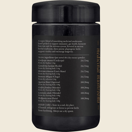 Superfeast Mason's Mushrooms Immune & Gut Tonic 100g Left Side