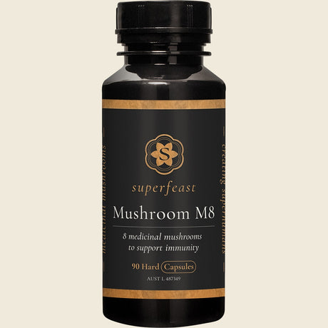 Superfeast Mushroom M8 Capsules 90 Caps Front