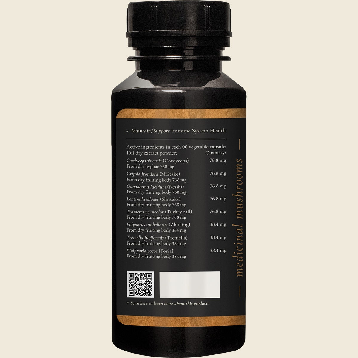 Superfeast Mushroom M8 Capsules 90 Caps Left Side
