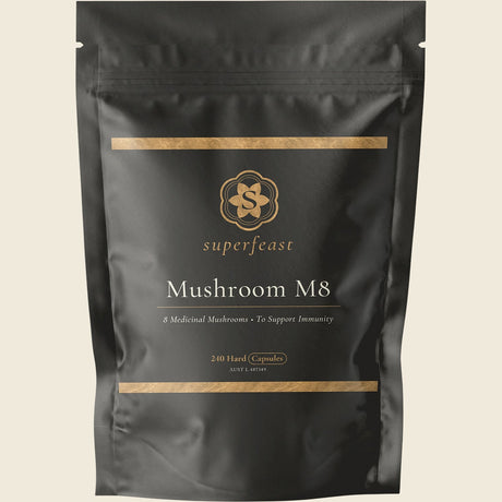 Superfeast Mushroom M8 Capsules 240 Caps Front