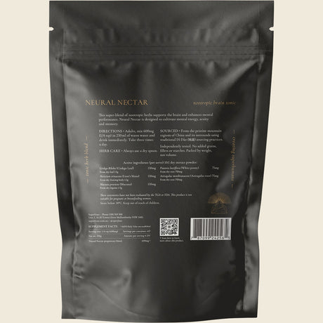 Superfeast Neural Nectar Nootropic Brain Tonic 250g Back
