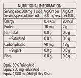 Mister Jones Shilajit 8:1 Extract Organic 60 Caps