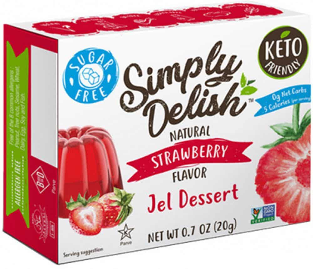 Simply Delish Strawberry Jel Dessert Gluten Free 20g Front
