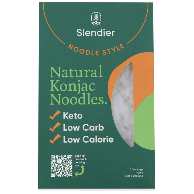 Slendier Konjac Noodle Style Gluten Free 400g Front
