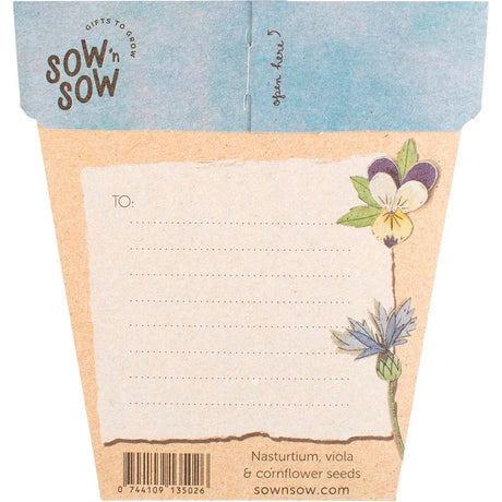 Sow 'n Sow Gift of Seeds Culinary Flowers