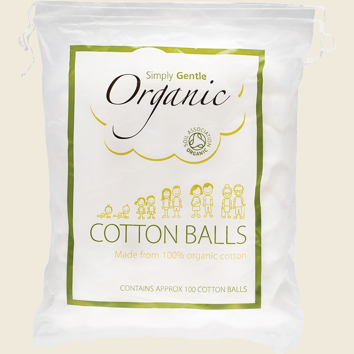 Simply Gentle Organic Cotton Balls 100 pack
