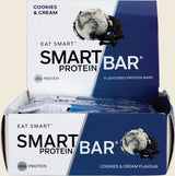 Smart Protein Bar Cookies & Cream Flavour Protein Bar 60g  Pack of 12 Display