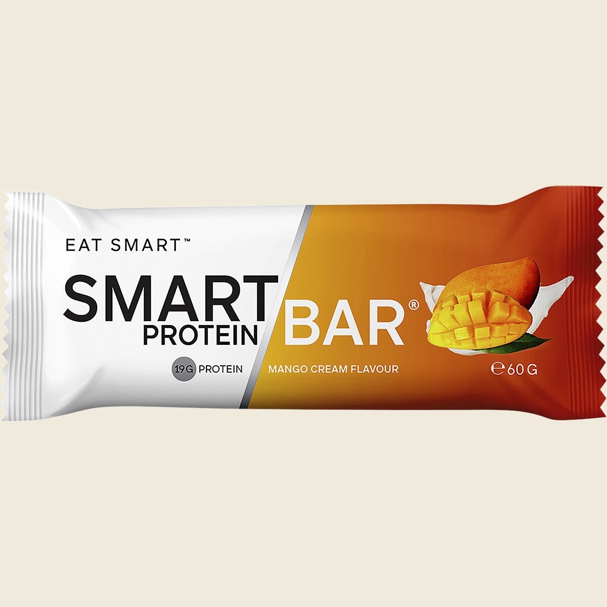 Smart Protein Bar Mango Cream Flavour Protein Bar 60g  Pack of 12 Single Bar Front